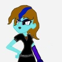 An 11th grade ex-bully who has a prosthetic arm. Likes playing rhythm guitar. Has two friends named Starstriker and Sideshow.
EQG version of @MLP_Snapscrap.