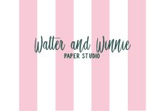 Walter & Winnie is a small design studio based in the North East, creating pretty custom paper goods, for weddings and other happy occasions.