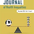 Journal of Health Inequalities(@JHIjournal) 's Twitter Profile Photo