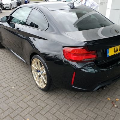 car owner - unhealthy obsession with black and gold colour scheme