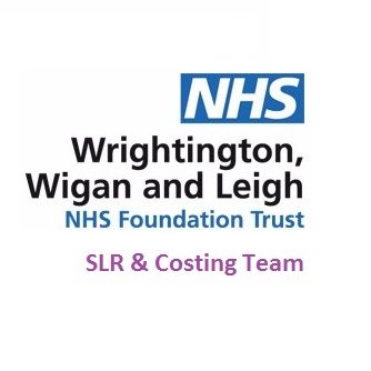 SLR, PLICs & Costing Team at Wrightington, Wigan & Leigh NHS FT. 
Transparent costing, delivering information to improve patient care.