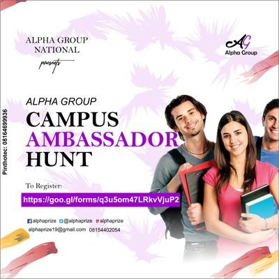 The selection of Alpha Prize Campus Ambassador is determined by the responses, commitment and evaluation of each applicant in an institution.