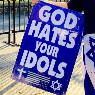 GodH8sYourIdols's profile picture. Westboro Baptist Church preaches against worshipping ALL idols: crosses, false religions, sports, stars, ideologies NOT found in Bible (“love yourself”). STOP