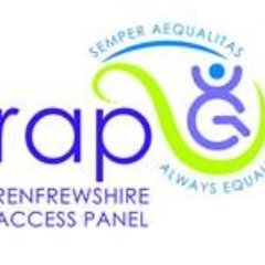 Renfrewshire Access Panel is committed to ensuring access for all, in all areas of life All Tweets are by Chairperson who's views are his own.