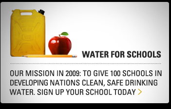 Raising money today on World Water Day for Charity: Water - digging wells to provide fresh water for schools.