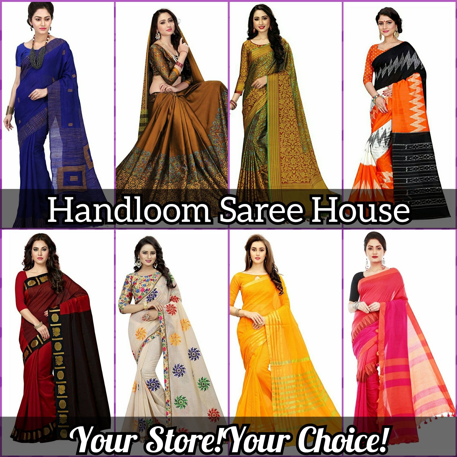 At Handloom Saree House, Saree is the most revered ethnic garment just like you. Our collection of Sarees literally have no boundaries.