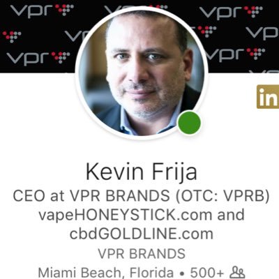 CEO at VPR BRANDS (OTC: VPRB)
