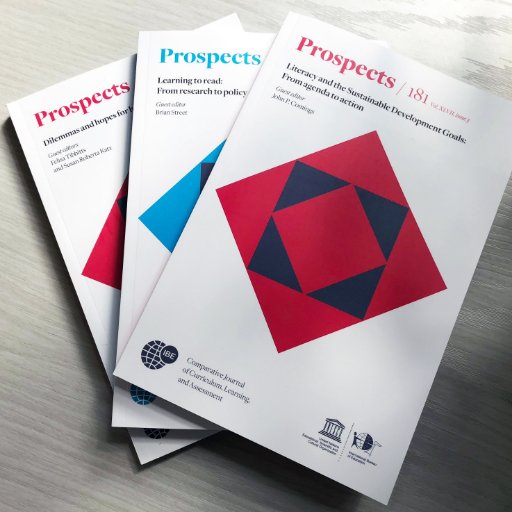 IBE_Prospects's profile picture. Prospects is @UNESCO's Comparative Journal of Curriculum, Learning, and Assessment. Edited by @IBE_UNESCO. Retweets are not endorsements.