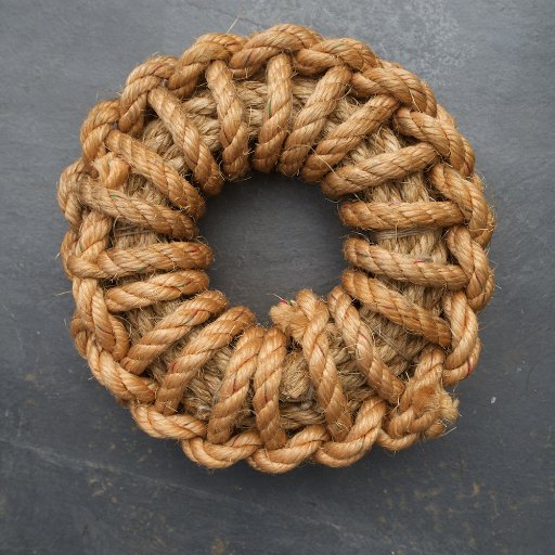 Luxury home accessories authentically handmade with rope by a British craftsman known as The Ropeman.