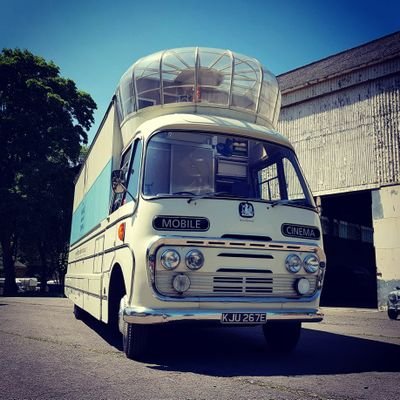 The last survivor of a bygone era. Known as 'Audrey', the Vintage Mobile Cinema, she may be appearing at a festival near you sometime soon.