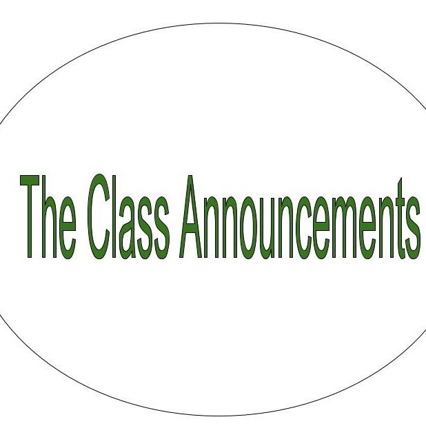 The Class Announcements