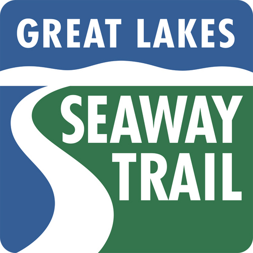 The Great Lakes Seaway Trail National Scenic Byway follows Lake Erie, the Niagara River, Lake Ontario, and the St. Lawrence River