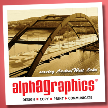 AGWestlake's profile picture. AlphaGraphics of Austin/West Lake is your affordable advertising agency. Our team specializes in printing, marketing services, and logo design/brand building.