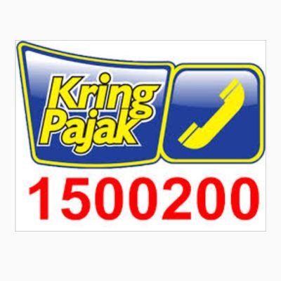 Akun resmi Kring Pajak 1500200 Contact Center DJP @ditjenpajakri | Informasi dan Aplikasi Pajak | Waktu Pelayanan :
Senin-Jumat : 08.00-16.00 WIB