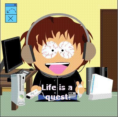 Totally gameaddicted person