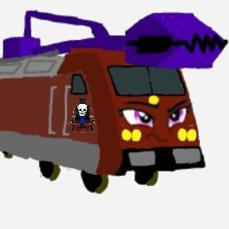 The first locomotive who is powered by rainbow fuel. Is from Railquestria Isle.