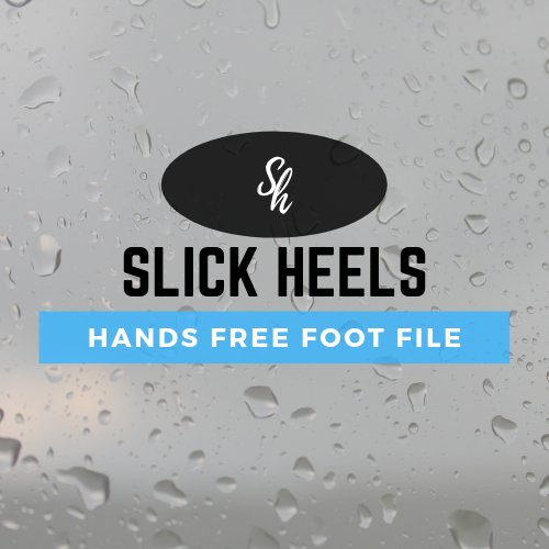 SlickHeels's profile picture. This innovative product is a hands free #pedicure foot file, self-adhesive, and waterproof. Sticks right on your #bath tub or #shower wall. #SlickHeels