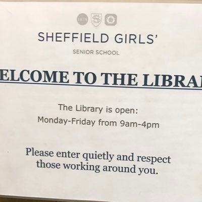 Official Twitter feed for the Senior School Library at Sheffield Girls’ School