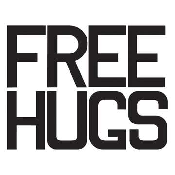 University of Oregon free hugs! Follow me ON YOUR PHONE to get updates about free hugs days!