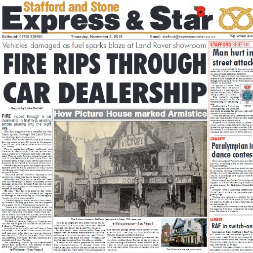Weekly Express & Star title covering Stafford and Stone areas. Got a story? Email stafford@expressandstar.co.uk