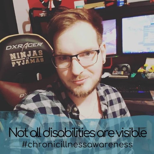 -Twitch Streamer (Affiliate) 🎮
-Charity Streamer 👾
-Fibromyalgia Sufferer 💊
-Disabled Gamer ♿️