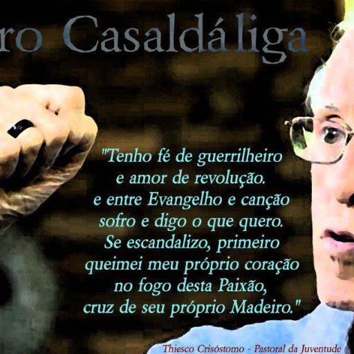 Quando dou comida aos pobres, me chamam de santo. Quando pergunto porque eles são pobres, chamam-me de comunista... Dom Helder Câmara.