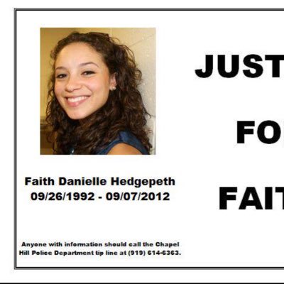 Dedicated to Faith Hedgepeth #justiceforfaith