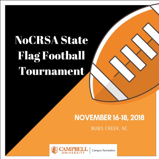 NoCRSA_FFBTourn's profile picture. North Carolina Flag Football Tournament Teams this year: NCCU, UNC Pembroke, UNC Chapel Hill, Pitt CC, Barton College, NC A&T, Campbell University,