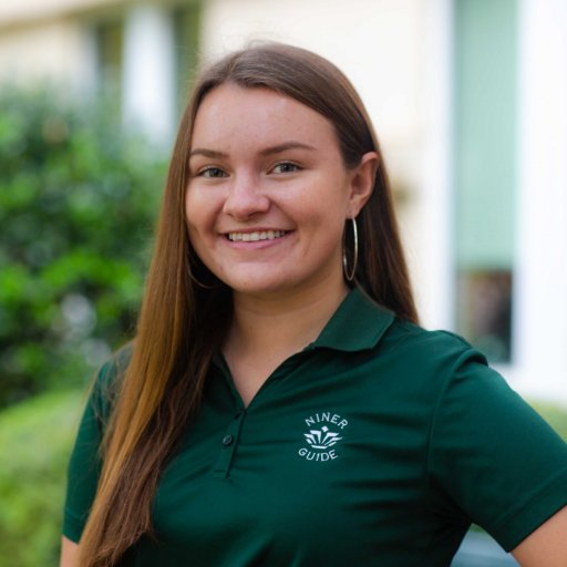 UNC Charlotte || Office of Undergraduate Admissions || Tour Guide || English Major, Secondary Ed & TESL minor || Kensington, NH || Senior || #Charlottestrong