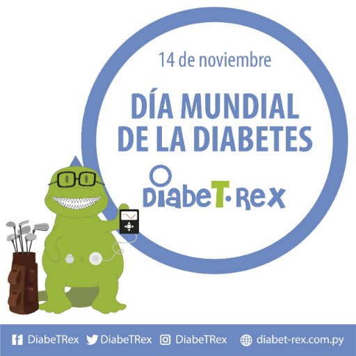 Sigan las huellas del dulce T-Rex y compartan con nosotros la aventura de vivir con #diabetestipo1