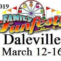Family Fun Fest Daleville is one of the largest events in the city of Daleville it is cram packed with rides, Games, food and live music 5 days of fun.