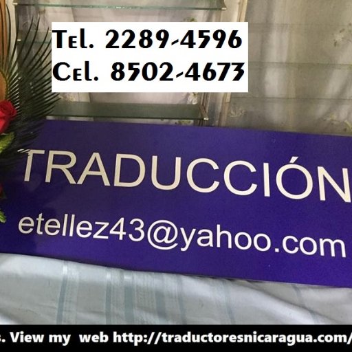 NicaraguanBooks's profile picture. Remote Spanish Translator (505)2289-4596  https://t.co/h5pkdzjncq