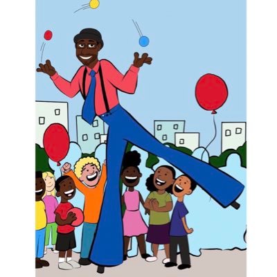 Say Hi E is a fun interactive and entertaining Stilt Walker standing at 10 ft tall. #philly #phillystiltman