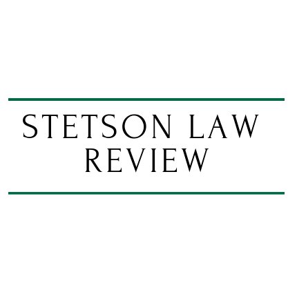 Stetson Law Review is Stetson's premier academic journal. Each issue is presented in a symposium format to address contemporary legal topics. RT≠endorsement