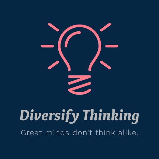 diversifythink's profile picture. Countless studies have shown diverse teams perform better and boost innovation. Our mission is to help organizations create a more diverse workforce.