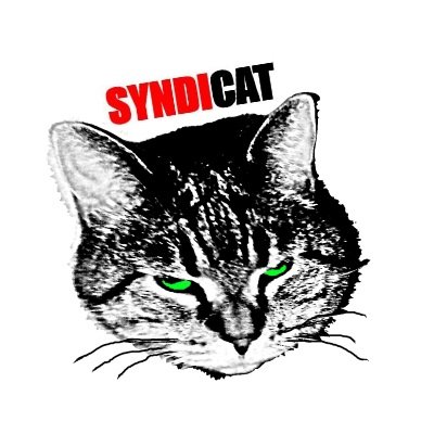 SyndiCAT geht nicht auf leisen Pfoten, SyndiCAT macht Rabatz 🐾💣🐾💥Damit #syndikatbleibt! 
Offizieller Account der Kneipe Syndikat ist: @syndikat44