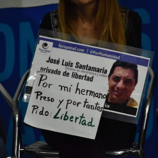 Ciudadana amante de La Libertad y Dignidad.Hermana de José Luis Santamaría preso político desde 24/07/2014 por disentir de un gobierno con careta democrática.