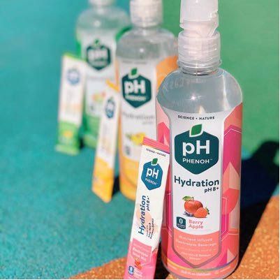 PHENOH Hydration electrolyte hydration enhanced by plant based nutrients, formulated to reflect and support the natural chemistry of the human body.