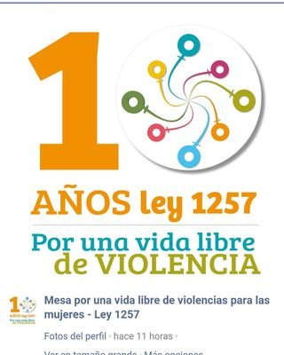 Mesa por una vida libre de violencias contra las mujeres.