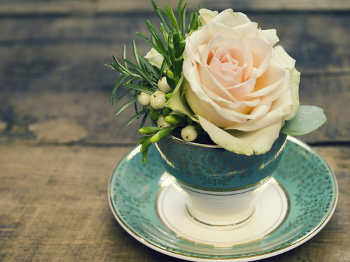 Quintessentially lovely, vintage inspired, bustling flower and tea shop in Chester.