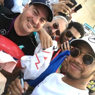 Massive Lewis Hamilton and Mercedes AMG F1 fan Followed by @Mercedesamgf1 & once followed by Sir @lewishamilton usually found driver stalking at races 🙈