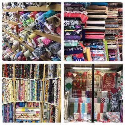 We are an Aladins cave of fabric, based in Harrogate UK, with a online website, we stock all fabrics from dress, quilting/patchwork, curtaining, haberdashery