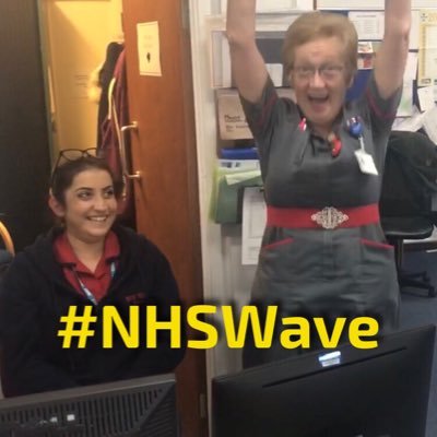 You’ve heard of Mexican Waves, we’ll this is #NHSWave 😁. Spreading joy & happiness across the NHS. Have some fun, because happy staff means happy patients 🙌🙌