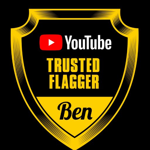 **Currently away, DM's won't be answered**
Ben & other members of The YouTube Trusted Flagger Program. Trying to keep YouTube safe, clean and fair for everyone.