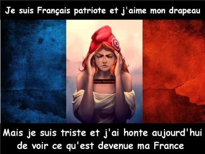 Je suis française mais je suis triste et j ai honte de voir ce que mon pays est devenu