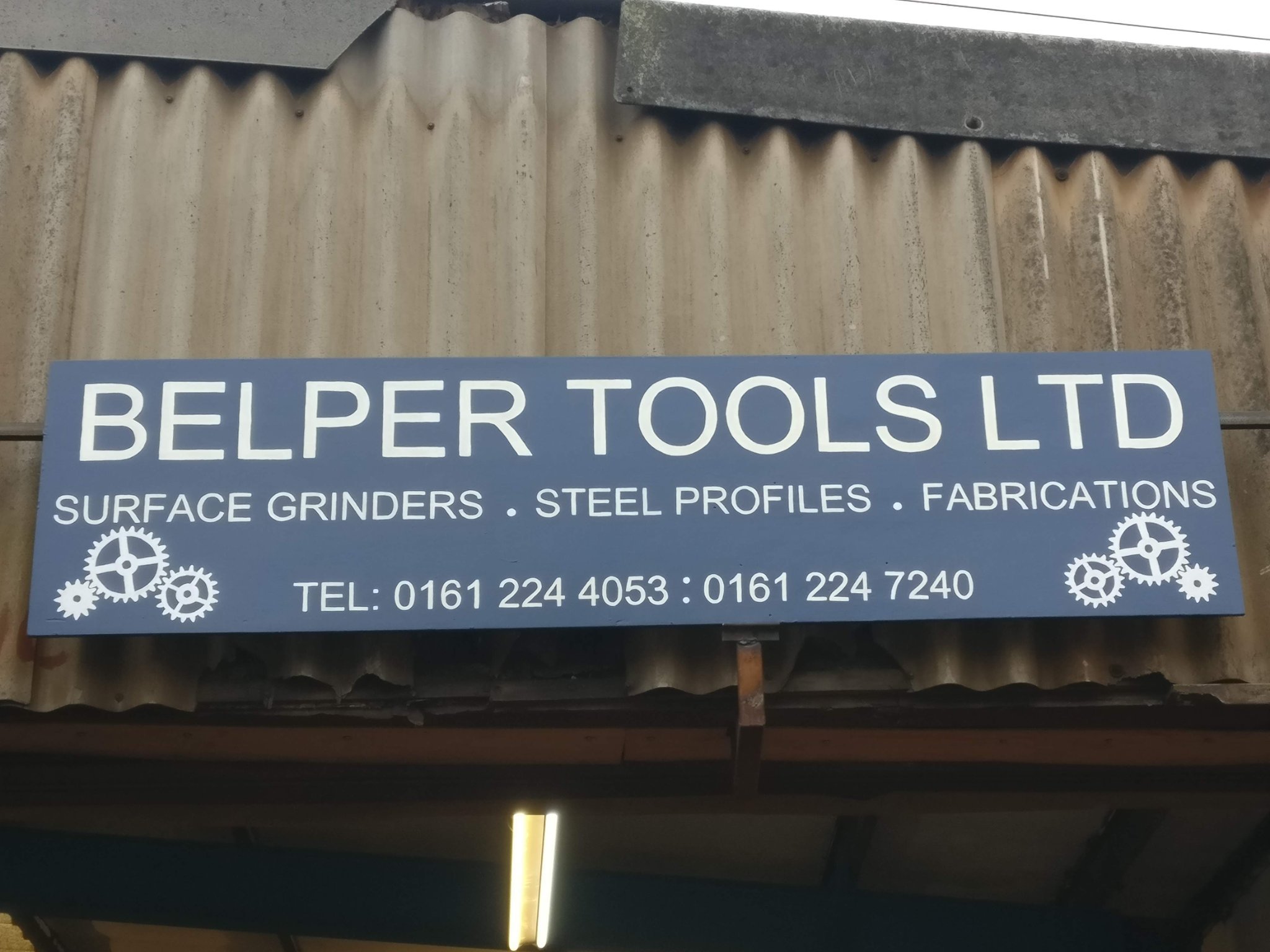 Steel Cutting / Profiling,
Surface Grinding &
Metal Fabrication.
M19 3QB🐝
TEL: 0161 224 4053
TEL: 0161 224 7240
Email: belpertools@hotmail.co.uk