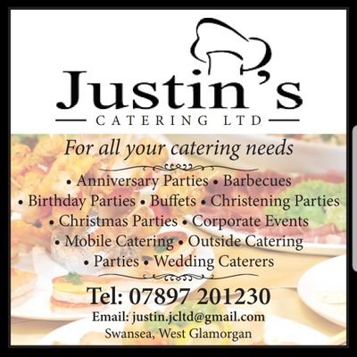 Justin's catering Ltd isa new company specialising in catering that can be set up anywhere for any occasion