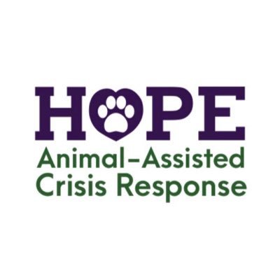 HOPE's mission- to provide comfort and encouragement through animal-assisted support to individuals affected by crises and disasters 877-HOPE-K9s (877-467-3597)