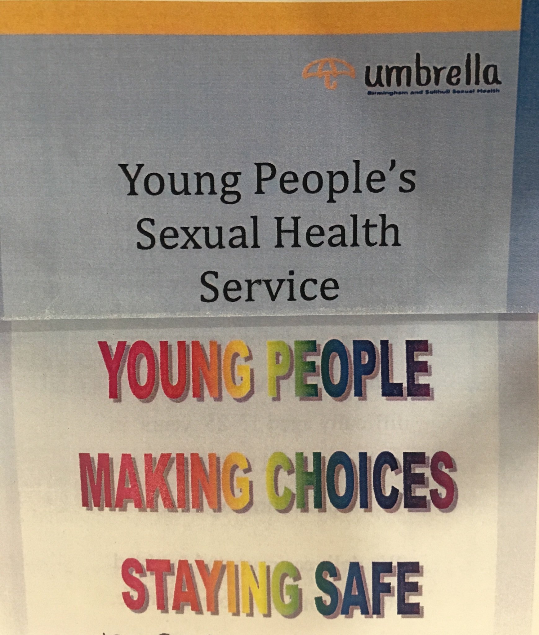 We work with Young People in Birmingham 25 years and under with a Learning Disability in relation to Sexual Health.