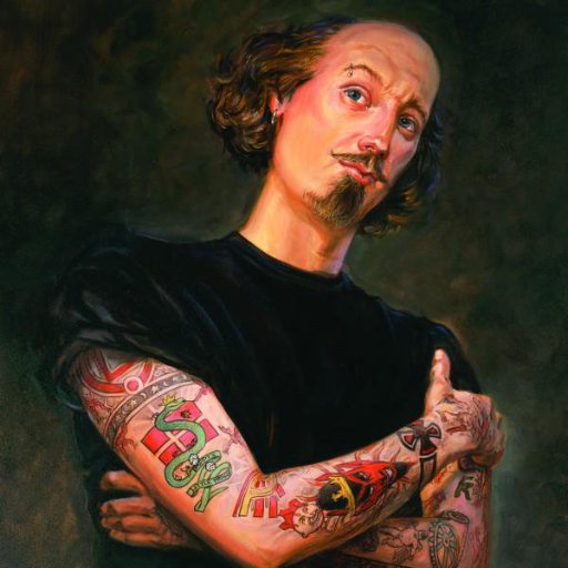 Just a cool man named Shakespeare educating the youth about my dope raps